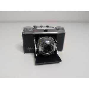 Agfa Solinette II Solinar Folding 35mm Film Camera w Apotar 50mm f/3.5 Lens